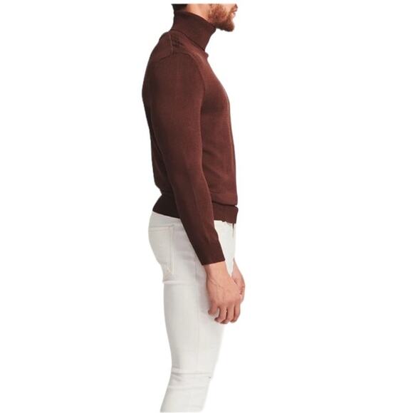 Ser.O.Ya Mens Unisex NEW Size Medium Unisex Dark Brown Weston Turtleneck NWT - Picture 3 of 7